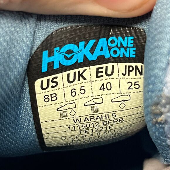 Hoka One One Blue Athletic Shoes - Picture 8 of 8